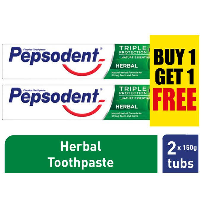 Pepsodent Herbal Value Pack 2 in 1 150g