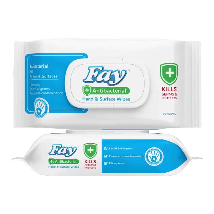 Fay Antibacterial Wipes 72pcs